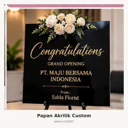 Papan Bunga Akrilik Kuantan Singingi